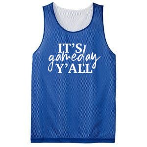 It's Game Day Y'all Gift Football And Basketball Cool Gift Mesh Reversible Basketball Jersey Tank