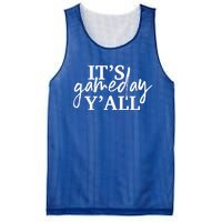 It's Game Day Y'all Gift Football And Basketball Cool Gift Mesh Reversible Basketball Jersey Tank