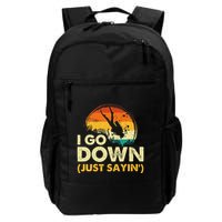 I Go Down Scuba Diver Diving Instructor Underwater Backpack