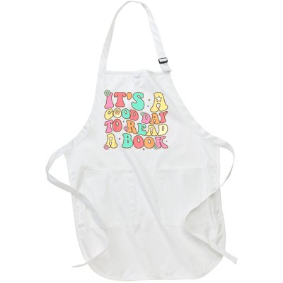 Its Good Day To Read Book Funny Library Reading Lovers Full-Length Apron With Pockets