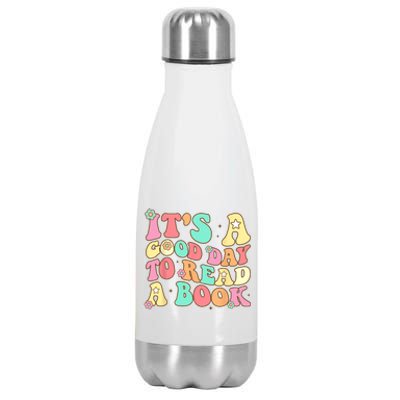 Its Good Day To Read Book Funny Library Reading Lovers Stainless Steel Insulated Water Bottle