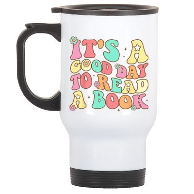 Its Good Day To Read Book Funny Library Reading Lovers Stainless Steel Travel Mug