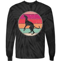 Intage Greyhound Dog Retro Pet Lover Dog Mom Distressed Tie-Dye Long Sleeve Shirt