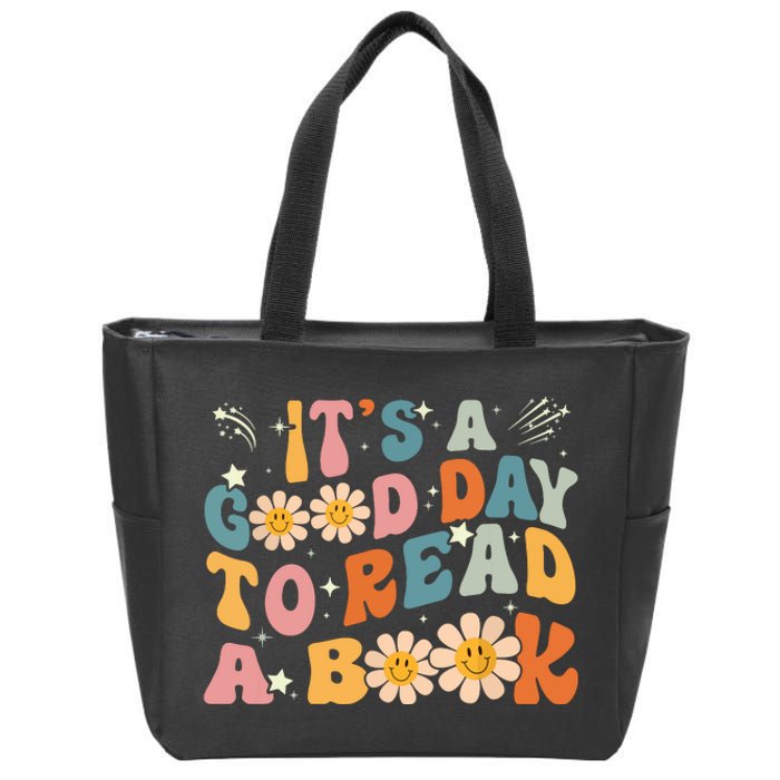 Its Good Day To Read Book Funny Library Reading Lovers Zip Tote Bag