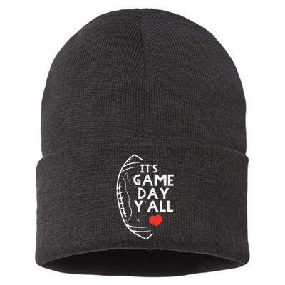 Its Game Day Yall American Football Sports Sustainable Knit Beanie