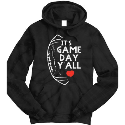 Its Game Day Yall American Football Sports Tie Dye Hoodie