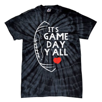 Its Game Day Yall American Football Sports Tie-Dye T-Shirt