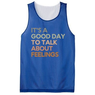 Its Good Day To Talk About Feelings Mesh Reversible Basketball Jersey Tank