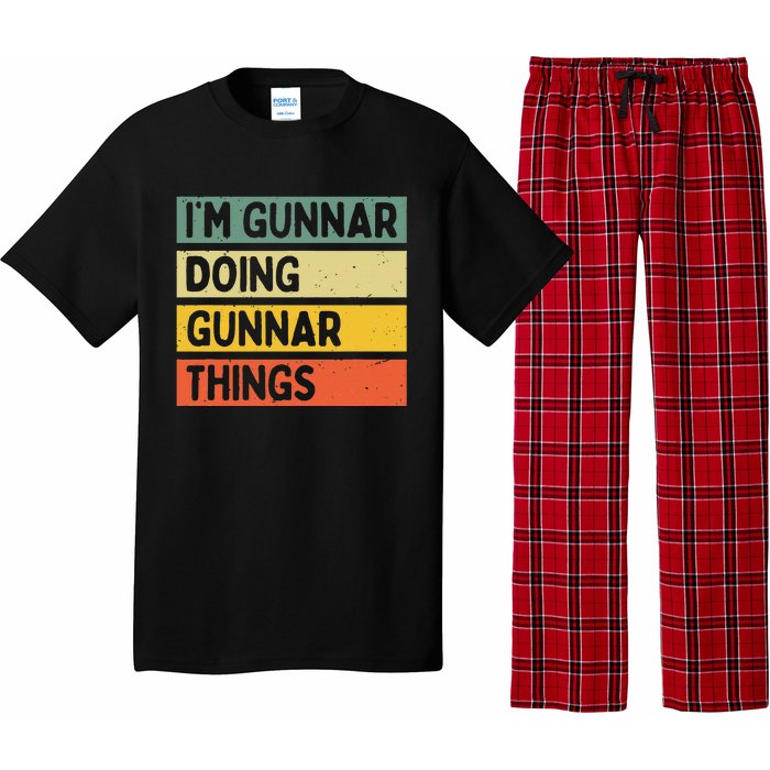 IM Gunnar Doing Gunnar Things Funny Personalized Quote Pajama Set