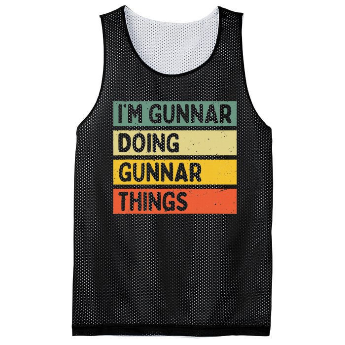 IM Gunnar Doing Gunnar Things Funny Personalized Quote Mesh Reversible Basketball Jersey Tank