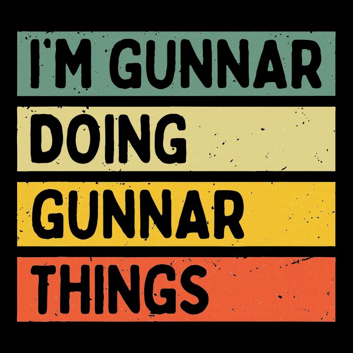 IM Gunnar Doing Gunnar Things Funny Personalized Quote Women's V-Neck T-Shirt