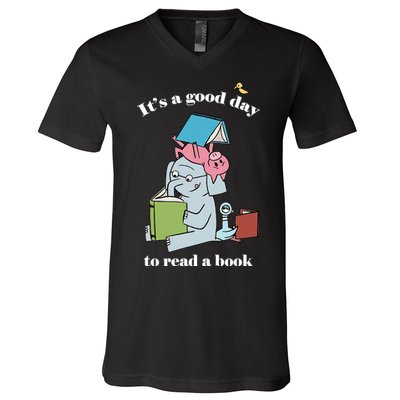 It's Good Day To Read A Book Read Across America Reading Day Book Lover V-Neck T-Shirt