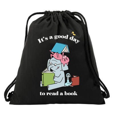 It's Good Day To Read A Book Read Across America Reading Day Book Lover Drawstring Bag