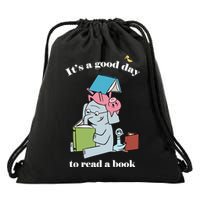 It's Good Day To Read A Book Read Across America Reading Day Book Lover Drawstring Bag