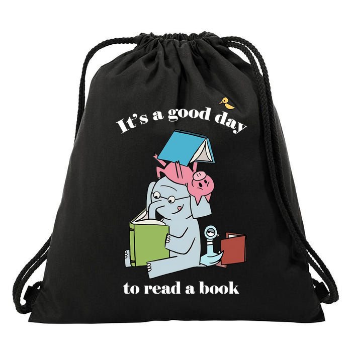 It's Good Day To Read A Book Read Across America Reading Day Book Lover Drawstring Bag