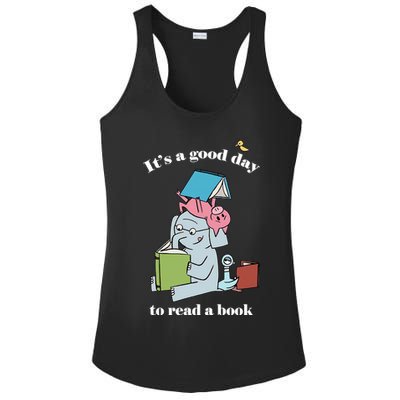 It's Good Day To Read A Book Read Across America Reading Day Book Lover Ladies PosiCharge Competitor Racerback Tank