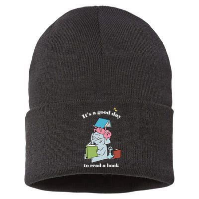 It's Good Day To Read A Book Read Across America Reading Day Book Lover Sustainable Knit Beanie