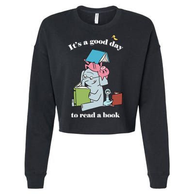 It's Good Day To Read A Book Read Across America Reading Day Book Lover Cropped Pullover Crew