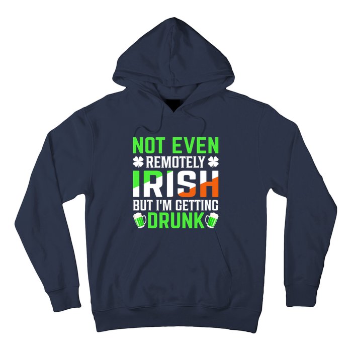 I'm Getting Drunk Irish Flag Shamrock St Patrick's Day Beer Hoodie