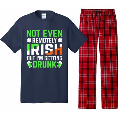 I'm Getting Drunk Irish Flag Shamrock St Patrick's Day Beer Pajama Set