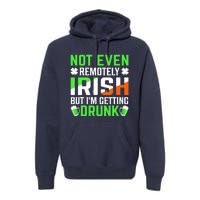 I'm Getting Drunk Irish Flag Shamrock St Patrick's Day Beer Premium Hoodie