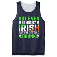 I'm Getting Drunk Irish Flag Shamrock St Patrick's Day Beer Mesh Reversible Basketball Jersey Tank