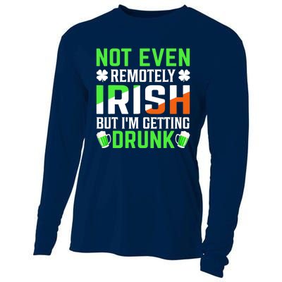 I'm Getting Drunk Irish Flag Shamrock St Patrick's Day Beer Cooling Performance Long Sleeve Crew