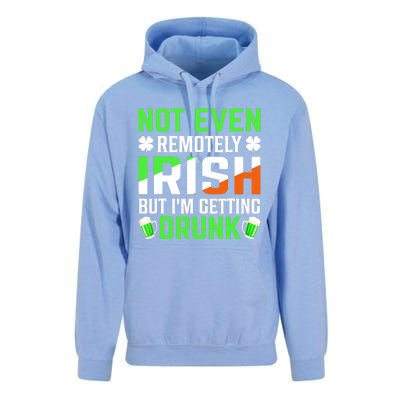 I'm Getting Drunk Irish Flag Shamrock St Patrick's Day Beer Unisex Surf Hoodie