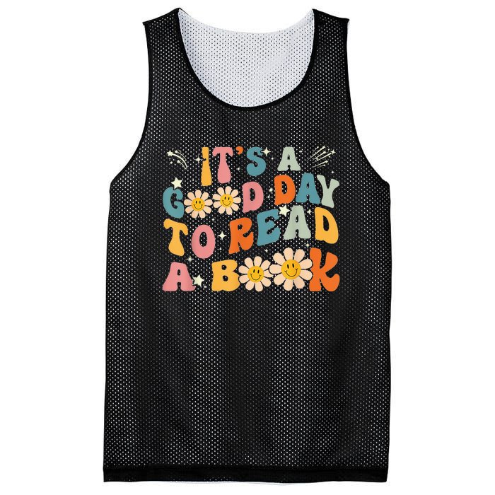 It's Good Day To Read Book Funny Library Reading Lovers Mesh Reversible Basketball Jersey Tank