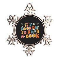 It's Good Day To Read Book Funny Library Reading Lovers Metallic Star Ornament