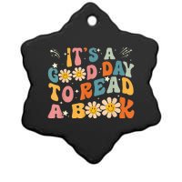 It's Good Day To Read Book Funny Library Reading Lovers Ceramic Star Ornament