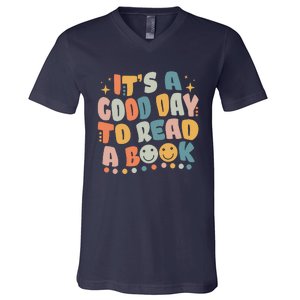 It's Good Day To Read Book Funny Library Reading Lovers V-Neck T-Shirt