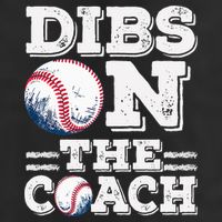 I've Got Dibs On The Coach Funny Baseball Coach 7 Panel Mesh Trucker Snapback Hat