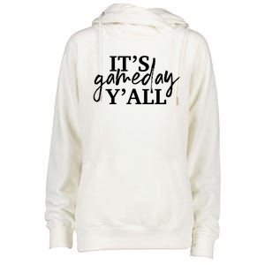 It's Game Day Y'all Gift Football And Basketball Great Gift Womens Funnel Neck Pullover Hood