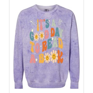 It's Good Day To Read Book Funny Library Reading Lovers Colorblast Crewneck Sweatshirt