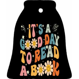 It's Good Day To Read Book Funny Library Reading Lovers Ceramic Bell Ornament