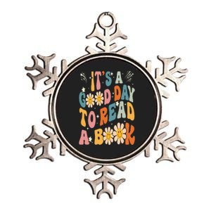 It's Good Day To Read Book Funny Library Reading Lovers Metallic Star Ornament