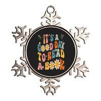 It's Good Day To Read Book Funny Library Reading Lovers Metallic Star Ornament