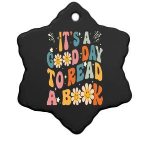 It's Good Day To Read Book Funny Library Reading Lovers Ceramic Star Ornament