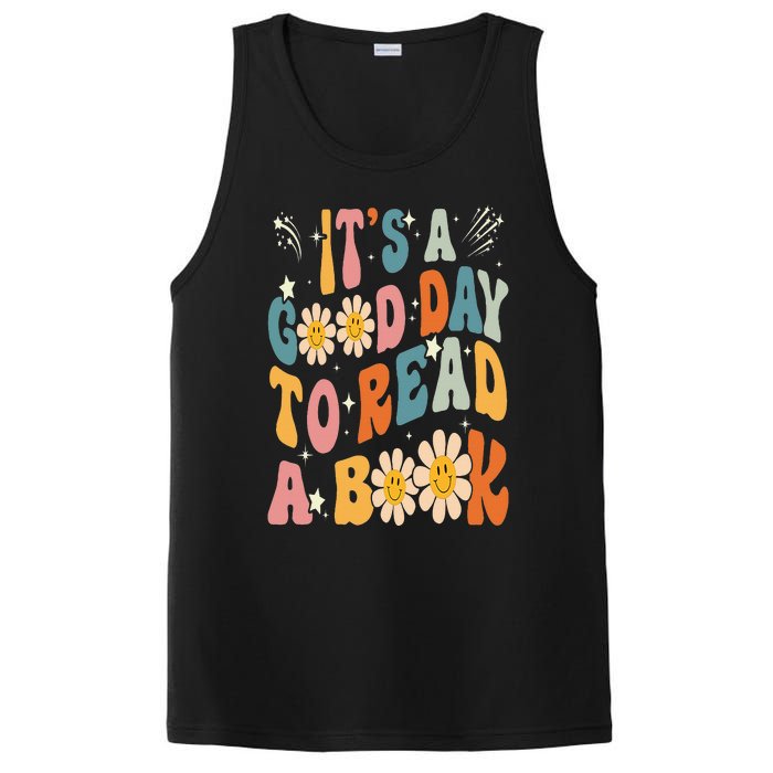 It's Good Day To Read Book Funny Library Reading Lovers PosiCharge Competitor Tank