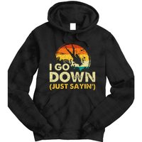 I Go Down Scuba Diver Diving Instructor Underwater Tie Dye Hoodie