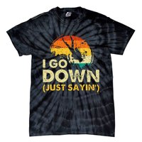 I Go Down Scuba Diver Diving Instructor Underwater Tie-Dye T-Shirt