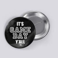 It's Game Day Y'all Funny Football Fan Tee Button