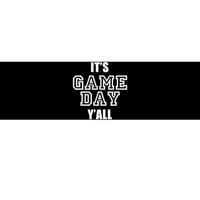 It's Game Day Y'all Funny Football Fan Tee Bumper Sticker