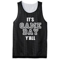 It's Game Day Y'all Funny Football Fan Tee Mesh Reversible Basketball Jersey Tank