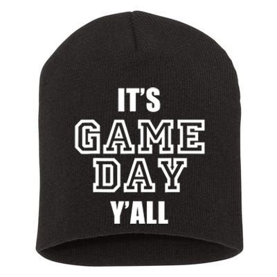 It's Game Day Y'all Funny Football Fan Tee Short Acrylic Beanie