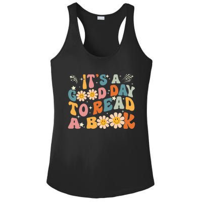 Its Good Day To Read Book Funny Library Reading Lovers Ladies PosiCharge Competitor Racerback Tank