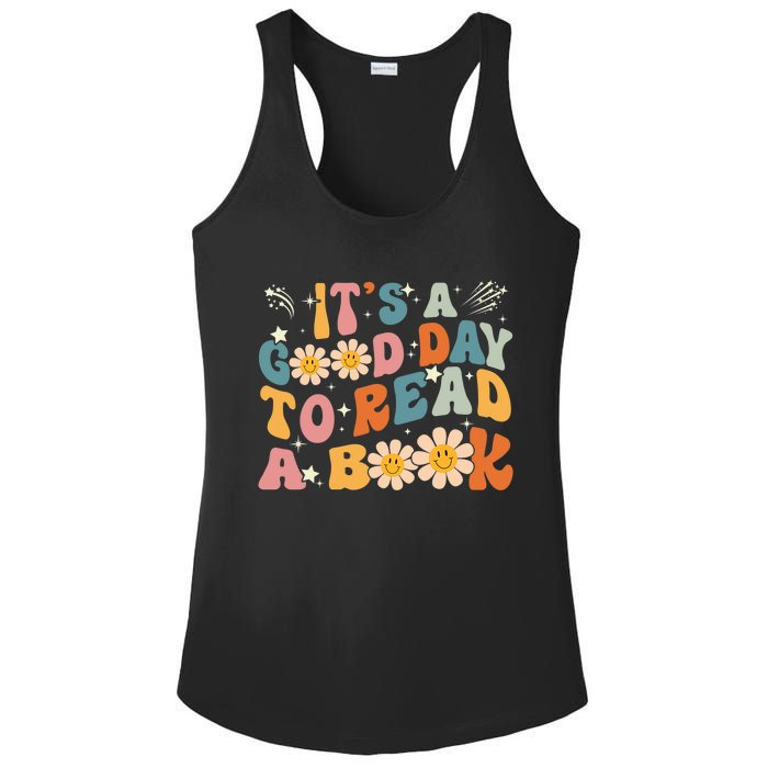 Its Good Day To Read Book Funny Library Reading Lovers Ladies PosiCharge Competitor Racerback Tank