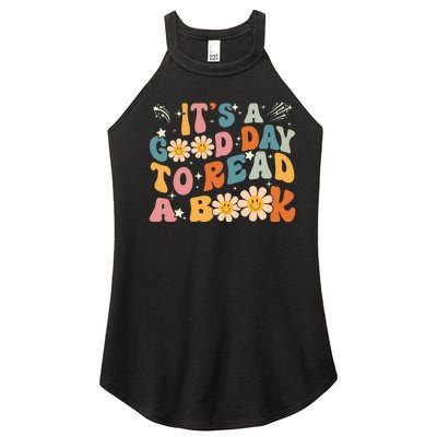 Its Good Day To Read Book Funny Library Reading Lovers Women’s Perfect Tri Rocker Tank