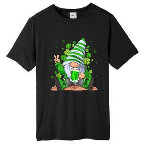 Irish Gnome Drink Beer Lucky Shamrock Gnome St Patricks Day Tall Fusion ChromaSoft Performance T-Shirt